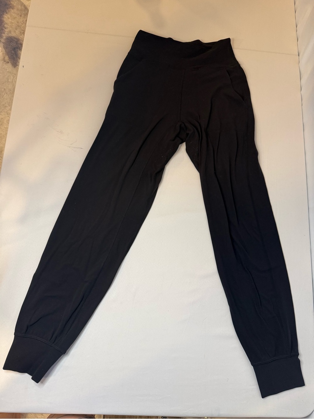Lululemon Jogger Leggings Black Sz 2 High Rise Pockets